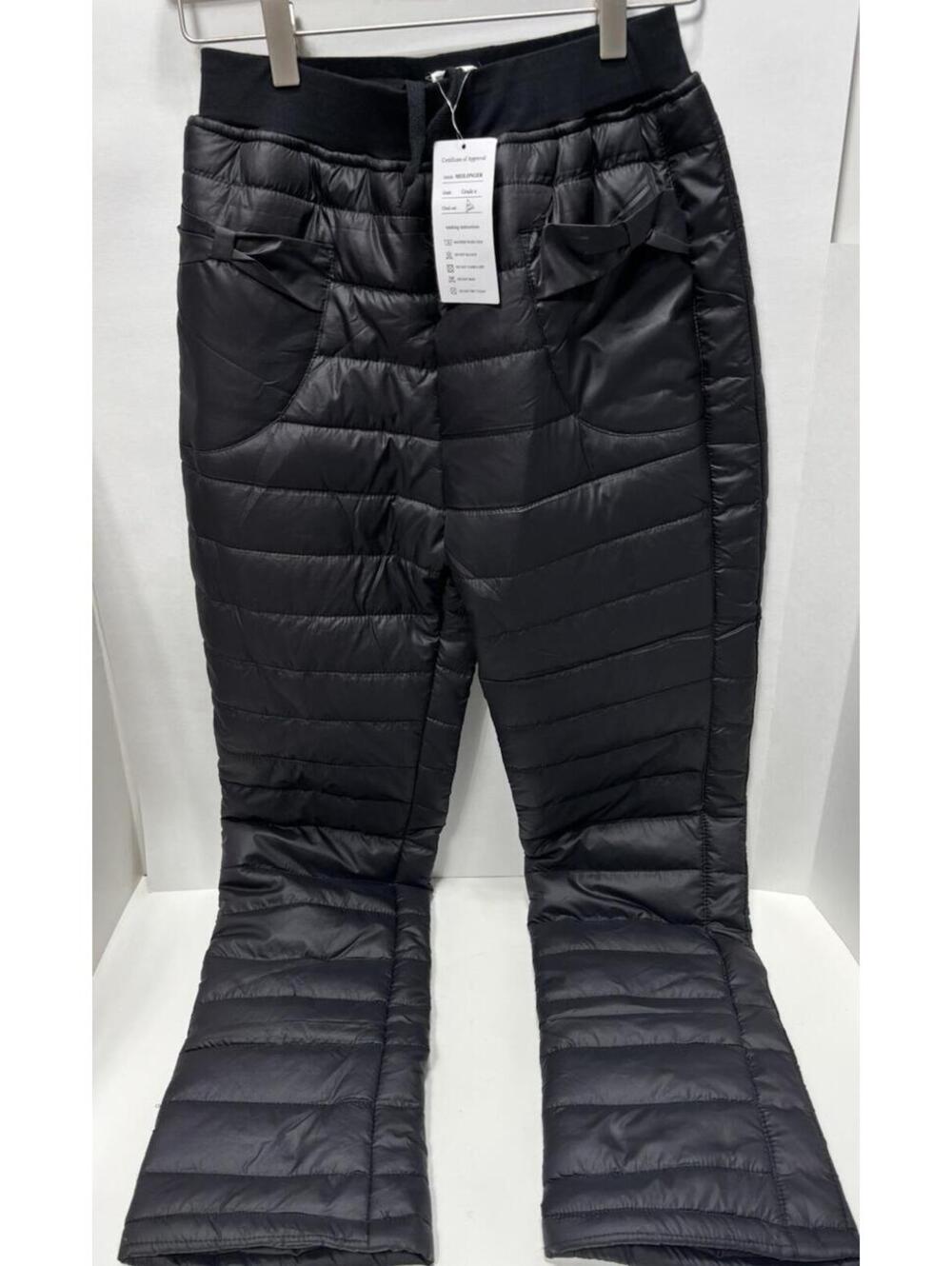 Windproof Pants Women's Winter Warm Cozy Black Size 14-16 Lightweight Thick NEW